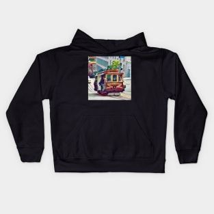 San Francisco Cable Car Kids Hoodie